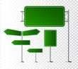 © YURII - Set of road signs isolated on transparent background. Vector illustration