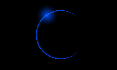 blue solar eclipse