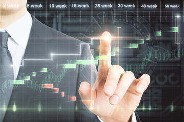 Aufkleber - Finance and trade concept