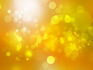 Poster - Gold abstract bokeh background