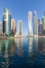 Dubai Marina Skyline At Beautiful Morning