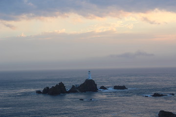 lighthouse in the evening