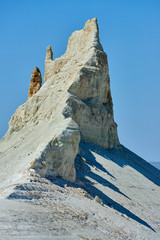 On the Ustyurt Plateau. Uplands of the Ustyurt plateau. Desert and plateau Ustyurt or Ustyurt plateau is located in the west of Central Asia, particulor in Kazakhstan, Turkmenistan and Uzbekistan.