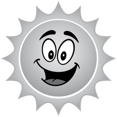 Wall Mural - Sun Cartoon Illustration - A vector cartoon illustration of a Sun mascot concept.