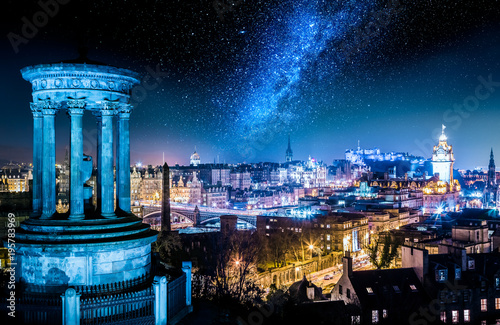 Night view with stars from ...