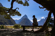 Woman at Milford Sound