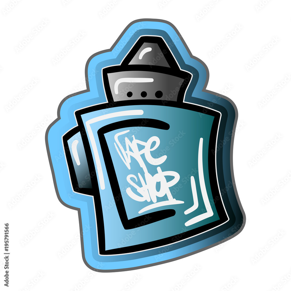 Vape device in graffiti style Stock Vector | Adobe Stock