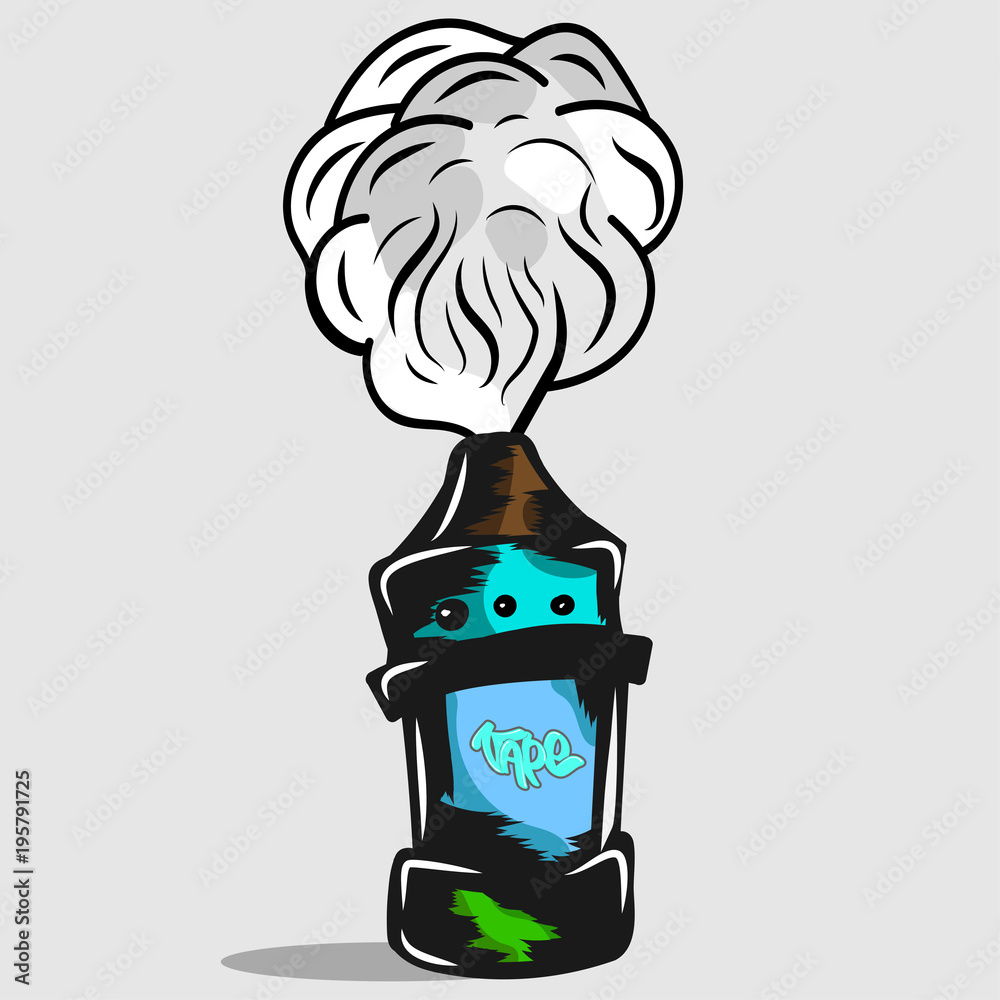 Vape device in graffiti style Stock Vector | Adobe Stock
