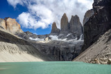 Fototapeta Góry - Base of the Towers (Base Las Torres), Torres del Paine National Park, Chilean Patagonia