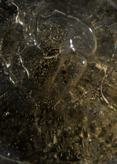 Wall Mural - Close up of Air Bubbles in Ice