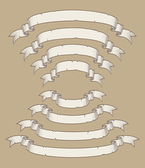 Wall Mural - Papyrus Scroll Curved Center Uwards n Downwards Four Sizes 4