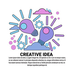 Poster - Creative Idea New Project Plan Concept Banner With Copy Space Vector Illustration