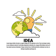 Poster - Idea Creative New Project Plan Concept Banner With Copy Space Vector Illustration