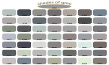 Shades Of Gray  Color Isolated On White Background. Gray Tones And Shades. Color Backgrounds With Codes. Vector Illustration Of Palette.