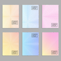 Wall Mural - cover design set. brochure template layout with gradients. abstract minimal covers. vector illustrat