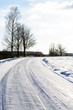 © Martins Vanags - snowy winter road covered in deep snow