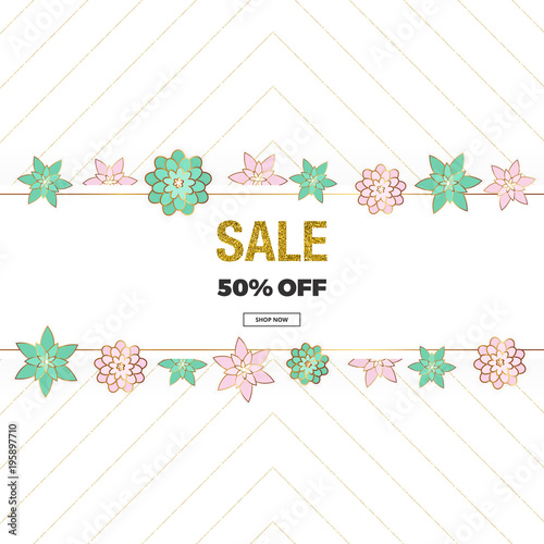 Spring Sale Mother S Day And 8th Of March Banner With Pink And