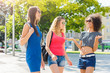 © Prostock-studio - Happy girls having fun while walking in the city