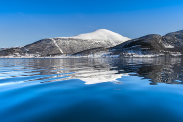 mountains in the north of norway.tromso