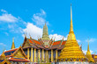 Bangkok Wat Phra Kaew and Grand Palace complex.  Bangkok, Thailandia.