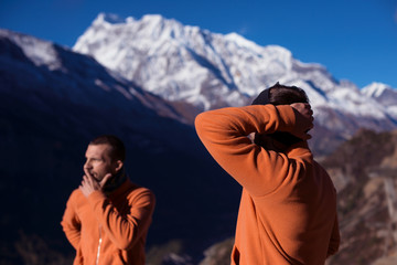 Two guys in Himalayas