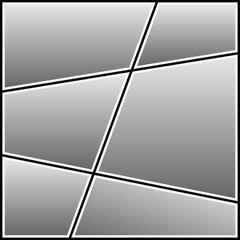 Poster - Photo collage template. Blank frame for photography image. Vector illustration.