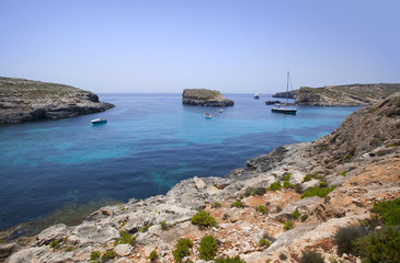 Wall Mural - Beautiful landscape of Blue Logoon of Malta