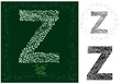 Leaves alphabet, Letter Z