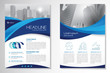 © imoooun - Template vector design for Brochure, Annual Report, Magazine, Poster, Corporate Presentation, Portfolio, Flyer, infographic, layout modern with blue color size A4, Front and back, Easy to use.