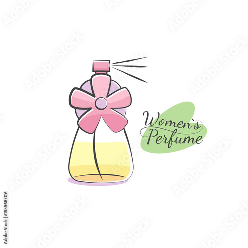 Vector Logo Women S Perfume Cartoon Style Design Buy This Stock Vector And Explore Similar Vectors At Adobe Stock Adobe Stock