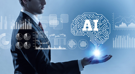 Poster - AI (Artificial Intelligence) concept.
