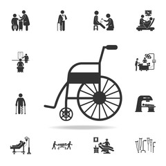 Poster - Wheelchair icon. Detailed set of medicine element Illustration. Premium quality graphic design. One of the collection icons for websites, web design, mobile app