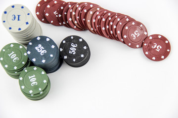 Playing poker chips