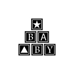 Poster - alphabetic cubes icon. Element of baby icon. Premium quality graphic design. Signs and symbols collection icon for websites, web design, mobile app