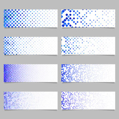 Poster - Abstract rounded square pattern banner template set