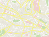 Fototapeta Mapy - Vector city map. Simple map design.