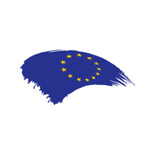 European Union Flag, Vector Illustration
