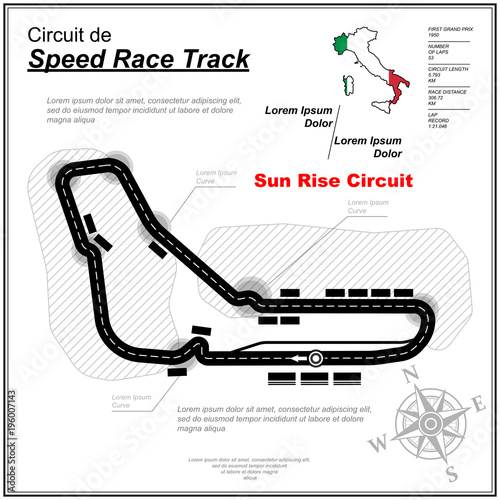 Fotomural Highway motosport circuit wallpaper