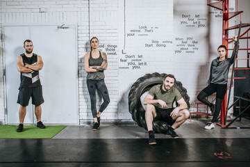 Wall Mural - Portrait of Group of Sportspeople