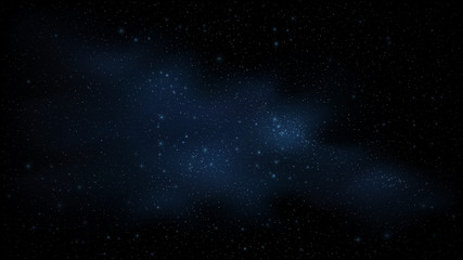 Wall Mural - starry sky is blue. amazing sky. the stars glow in complete darkness. stunning galaxy. open space. m
