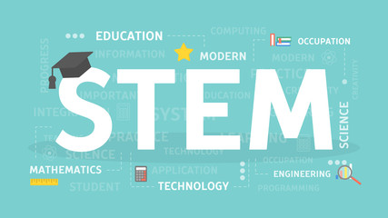 Poster - STEM concept illustration.