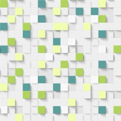 Wall Mural - chaotic mosaic of squares