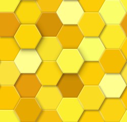 Wall Mural - mosaic of hexagons