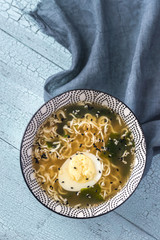 Wall Mural - Bowl of ramen soup