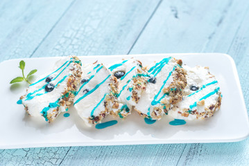 Sticker - Sliced merengue roll with nuts