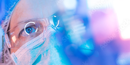 Cuadros en Lienzo Pharmacology science researcher working in laboratory