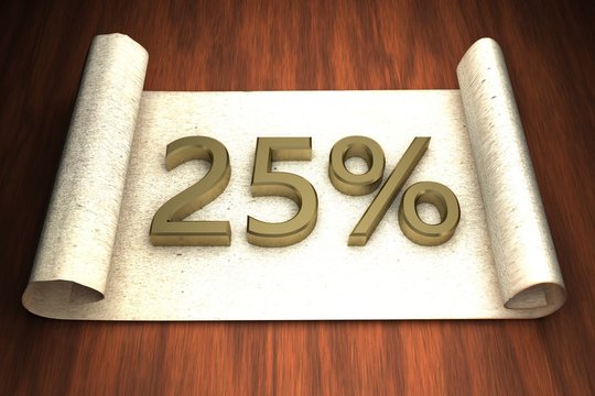 25 per cent