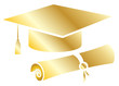 Gilded Graduation gold vector eps 10