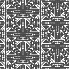 Poster - Abstract seamless pattern of geometric shapes.
