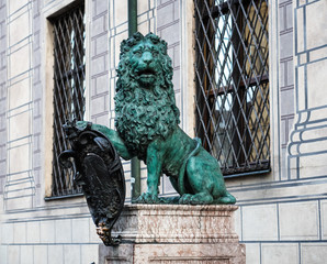 München - Löwe an der Residenz